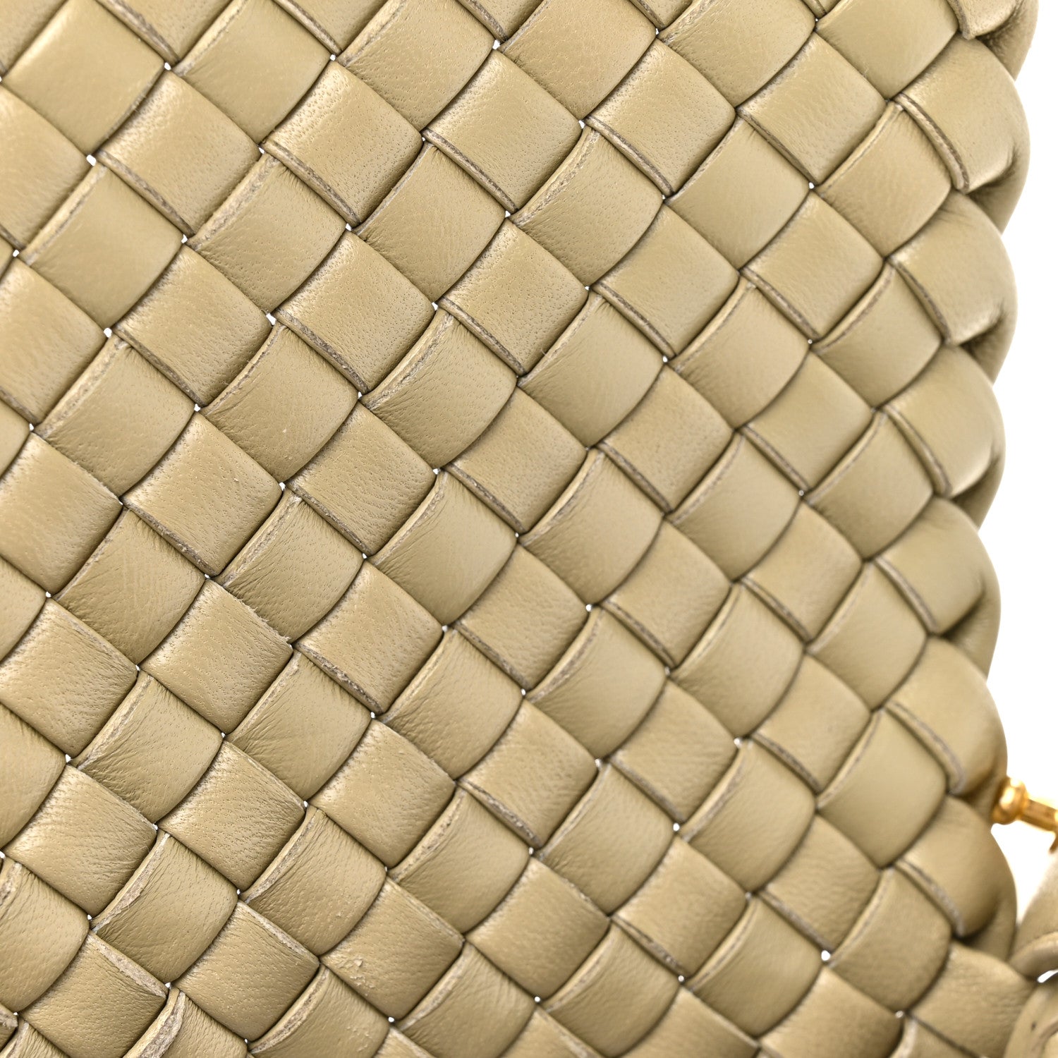 Nappa Intrecciato Small Cobble Shoulder Bag Camel
