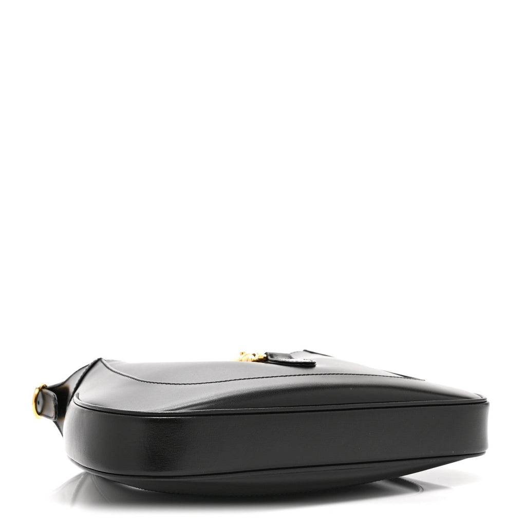 Boarded Dyana Lux Calfskin Small Jackie 1961 Hobo Black