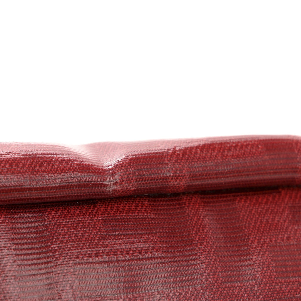 Glazed Fabric Vitello Century FF 1974 Stamp Patch Pocket Belt Bag Rosso
