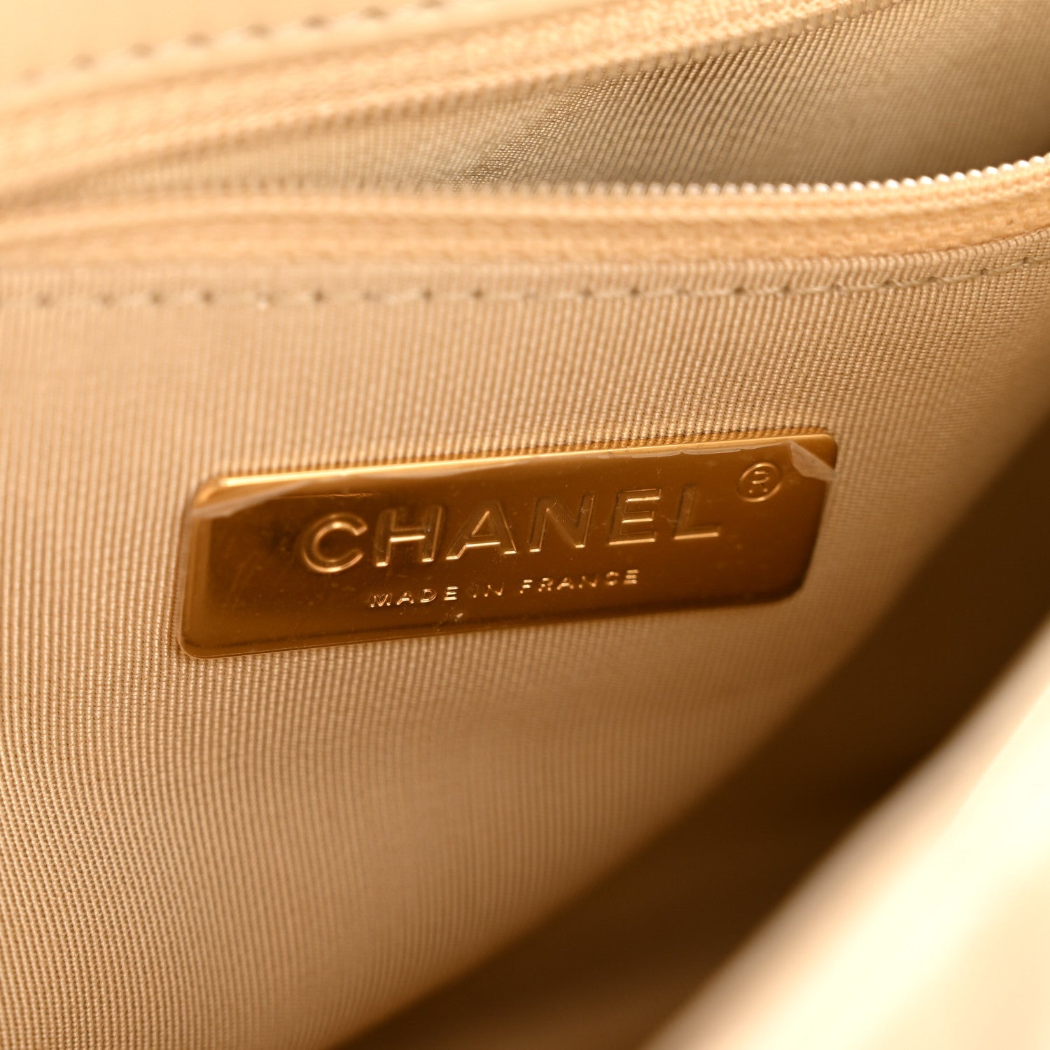 Lambskin Quilted Medium Chanel 19 Flap Beige