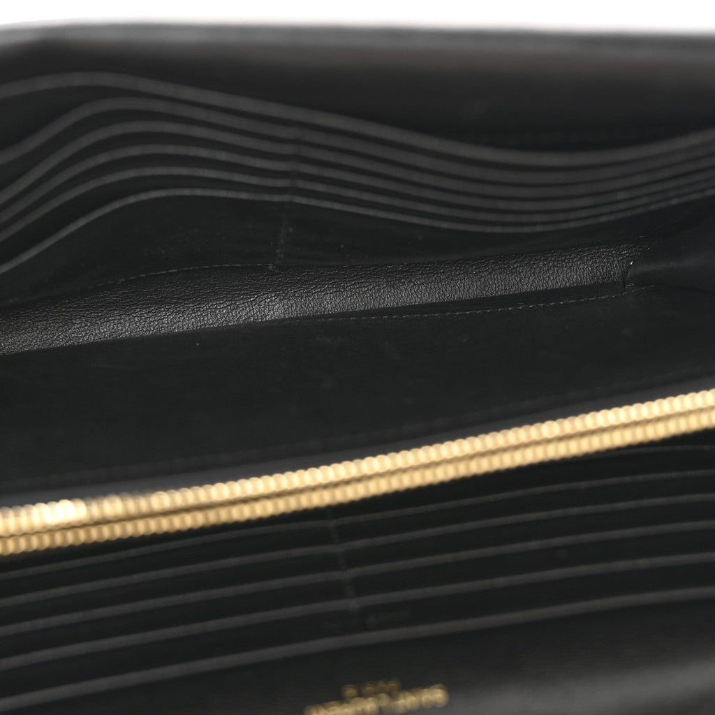 Smooth Calfskin Monogram Sulpice Chain Wallet Black