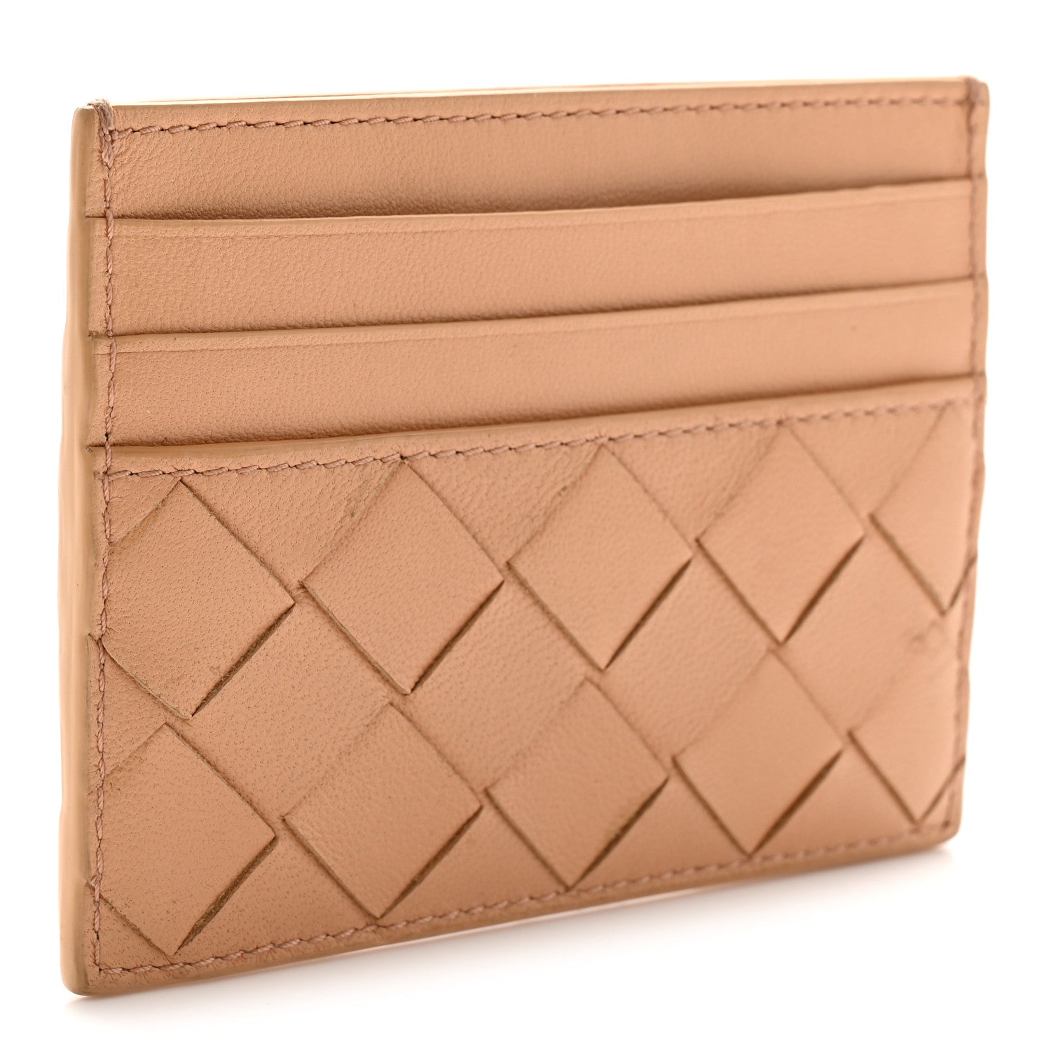 Nappa Intrecciato  Holder Almond