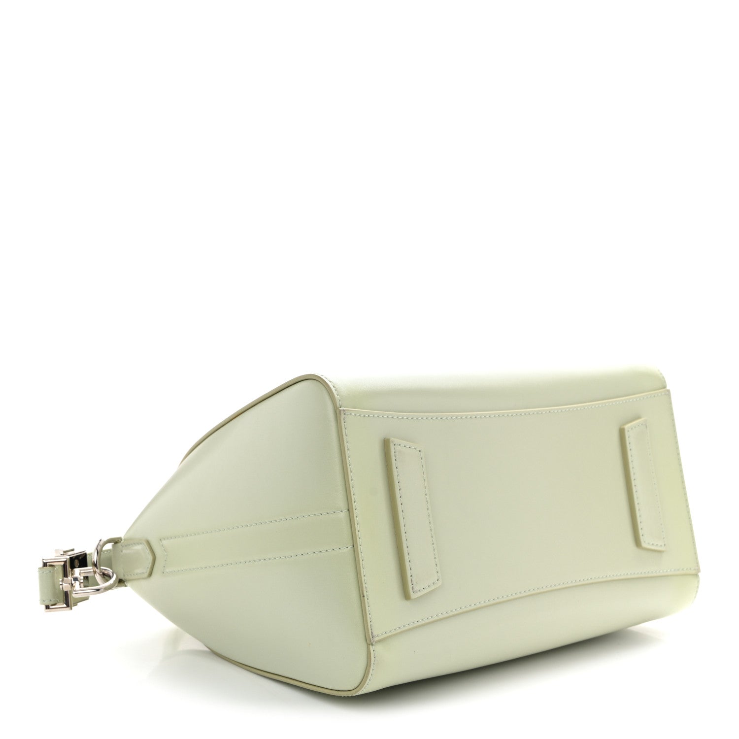 Shiny Lord Calfskin Small Antigona Aqua Green