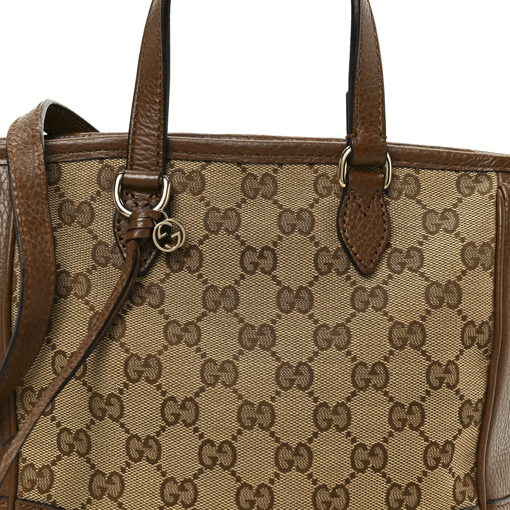 Monogram Small Bree Tote Beige Tabacco