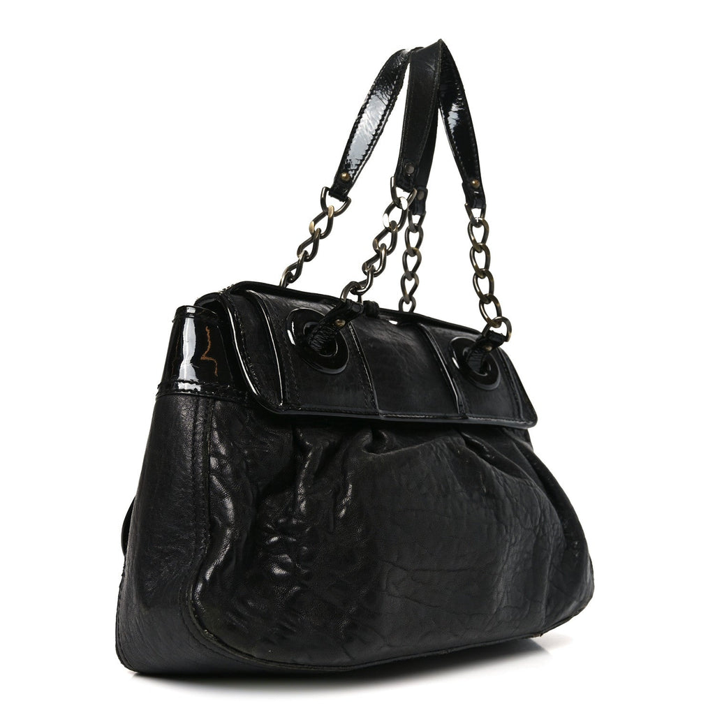 Nappa Patent B Bag Black