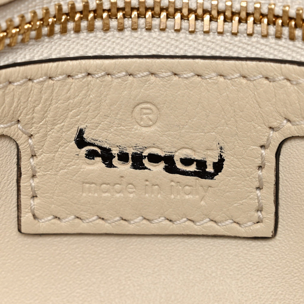 Roxy Calfskin Blondie Chain Shoulder Flap Bag Mystic White