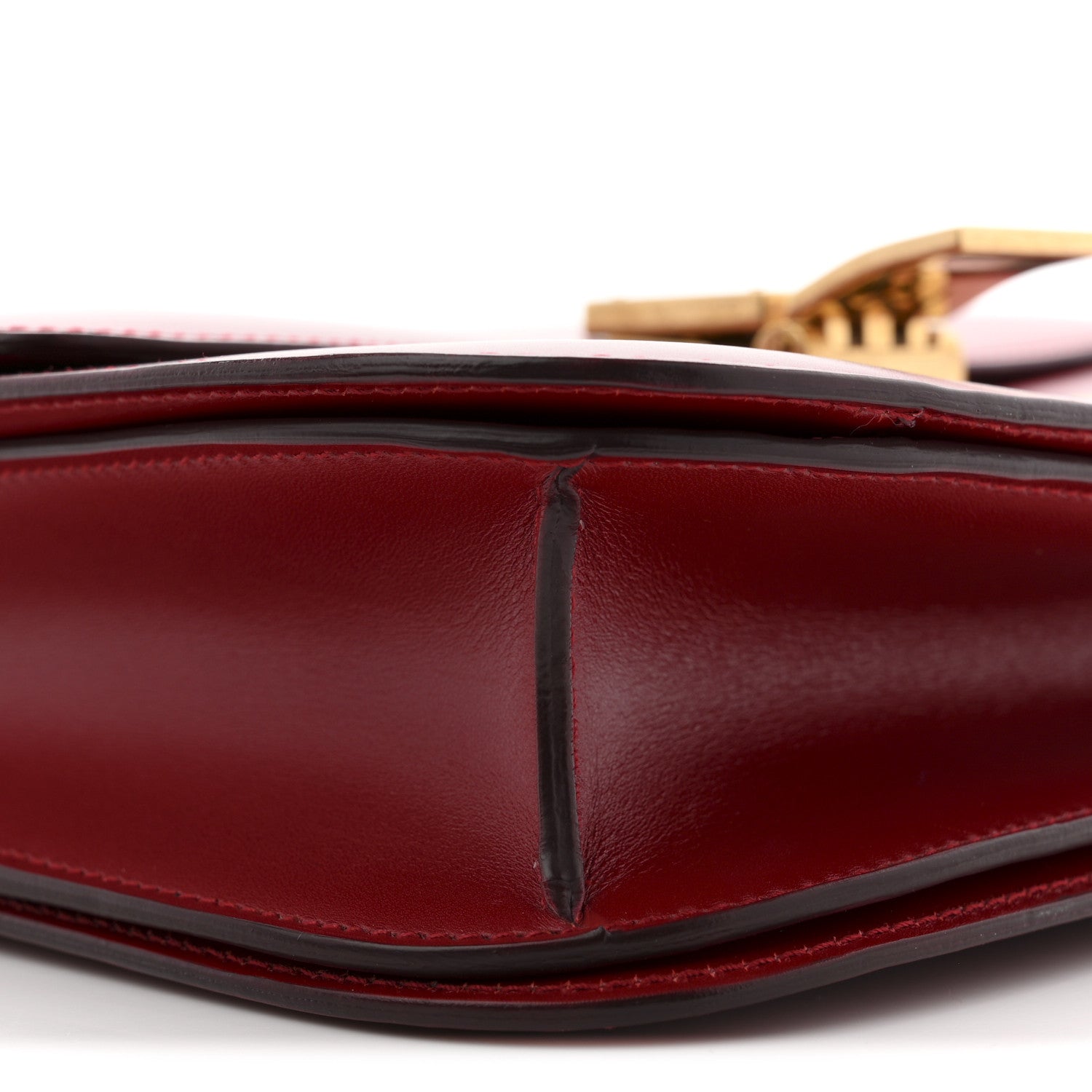 Box Calfskin Medium Classic Box Flap Bag Red