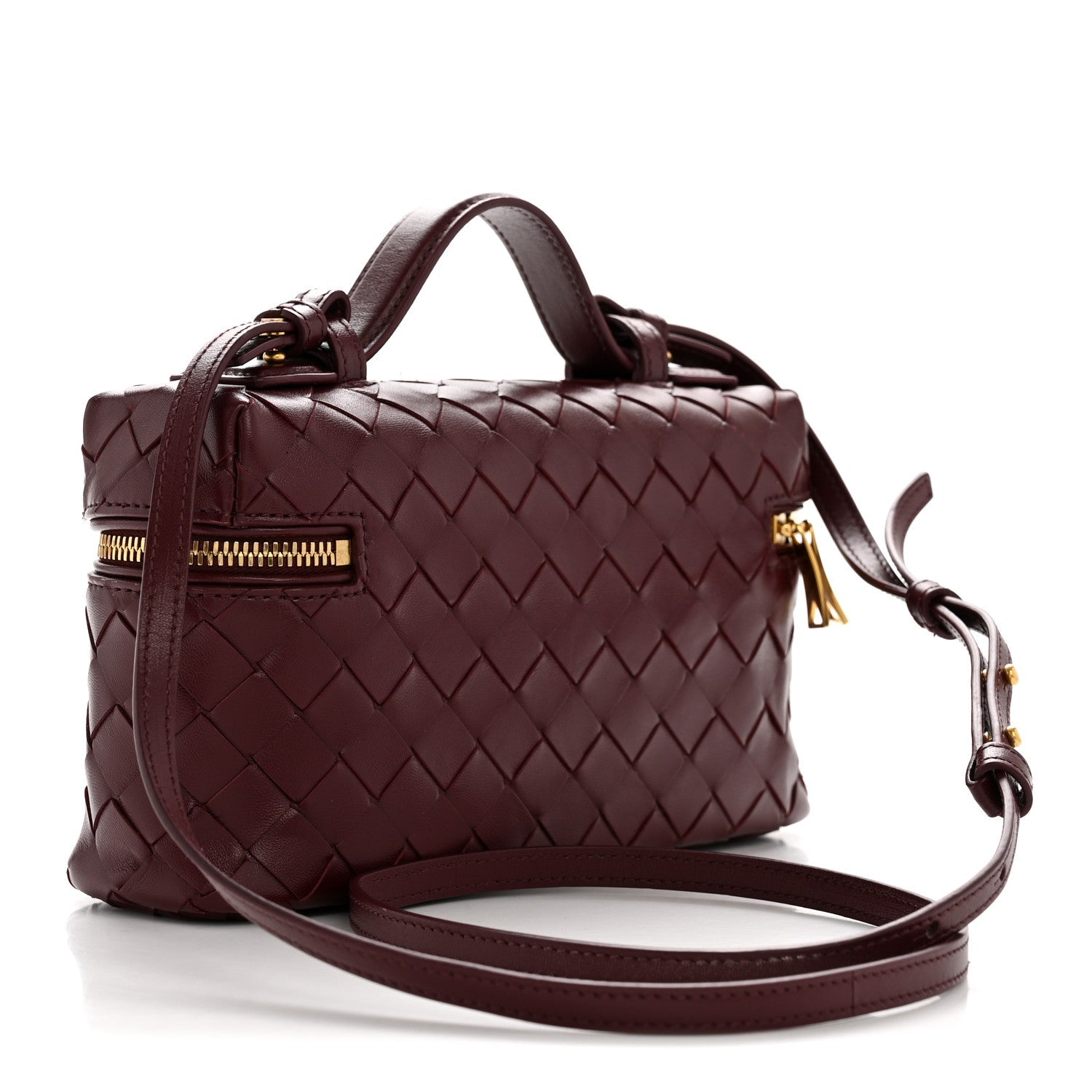 Nappa Intrecciato Bang Bang Vanity Case Barolo