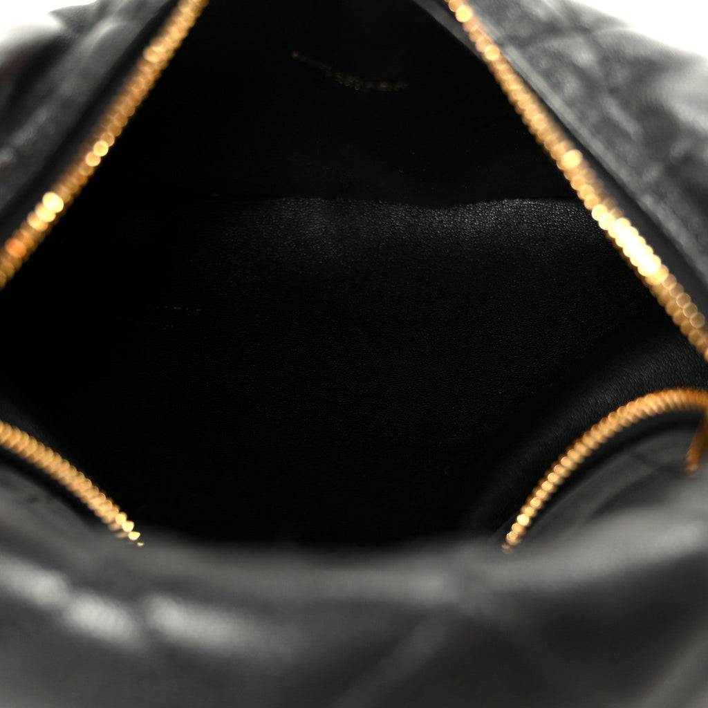 Lambskin Quilted Icarino Bag Black