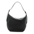Supple Calfskin Medium Triomphe Heloise Shoulder Bag Black