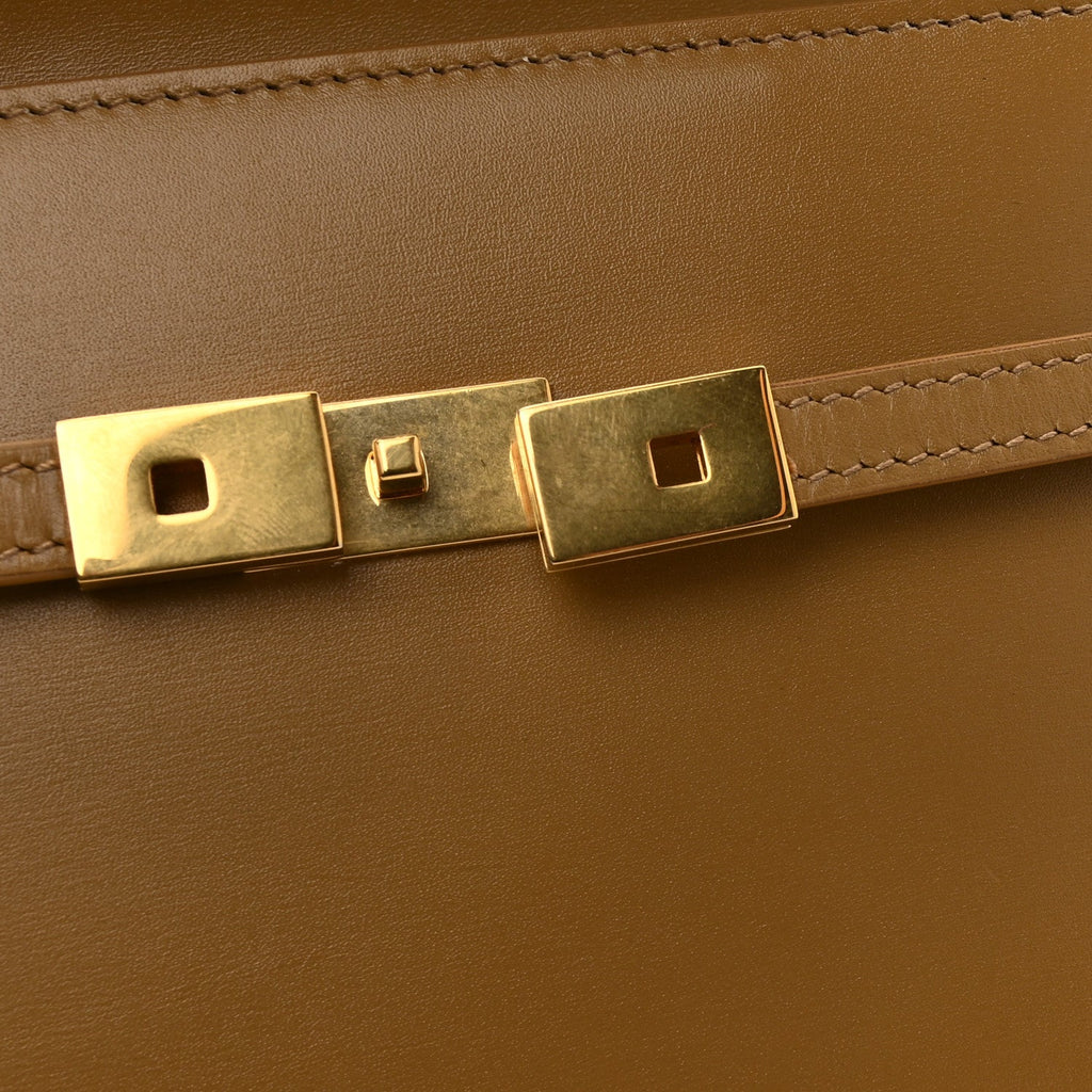 Smooth Calfskin Mini Manhattan Shoulder Bag Natural Tan