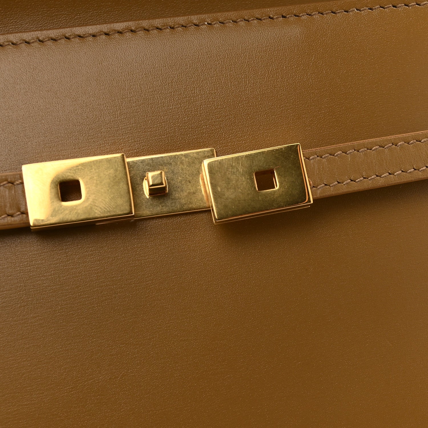 Smooth Calfskin Mini Manhattan Shoulder Bag Natural Tan