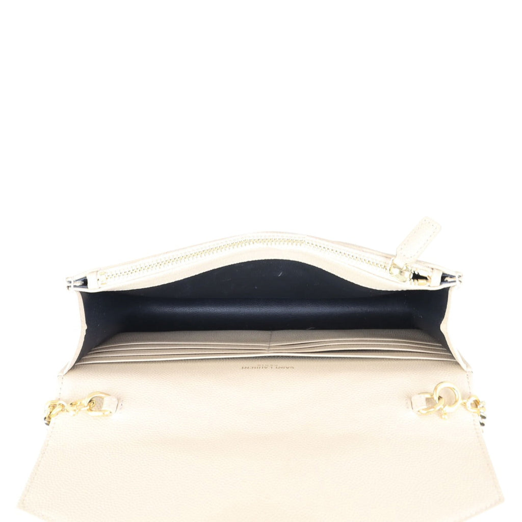 Saint Laurent Monogram Envelope Chain Wallet