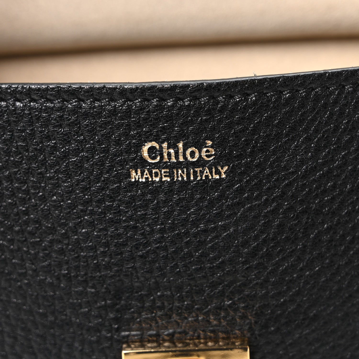 Grained Lambskin Mini Drew Shoulder Bag Black