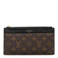 Monogram Slim Purse Black