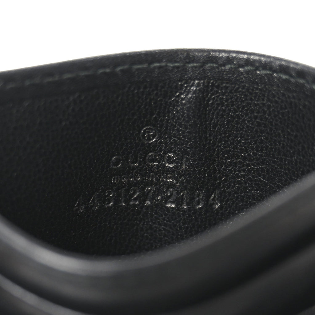 Calfskin Matelasse GG Marmont  Holder Black