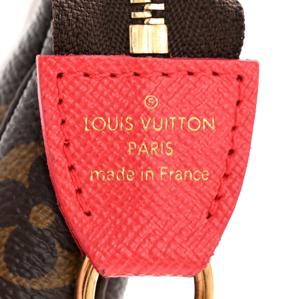 Monogram 2021 Christmas Animation London Mini Pochette Accessories Red