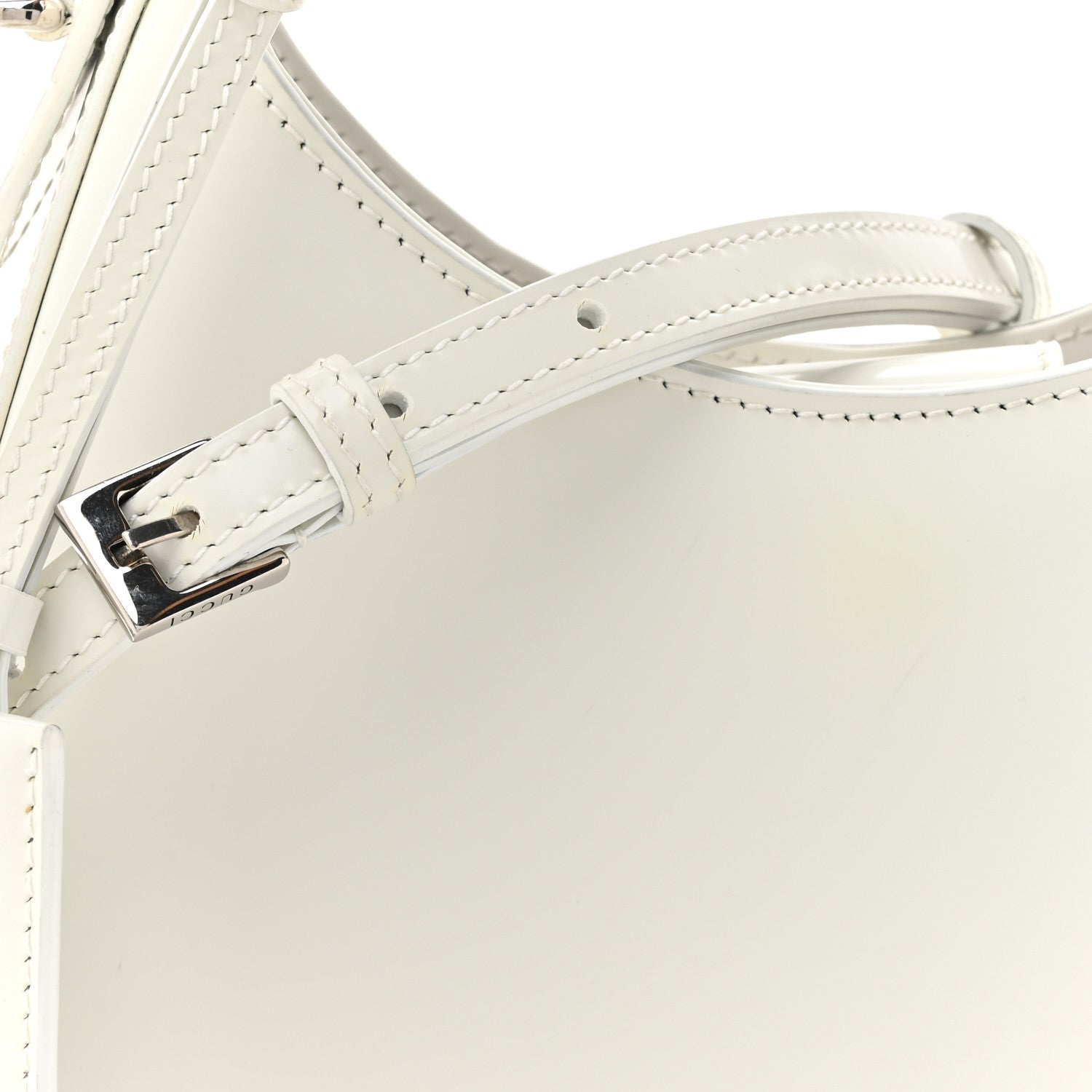 Master Lux Calfskin Horsebit Chain Shoulder Bag Great White