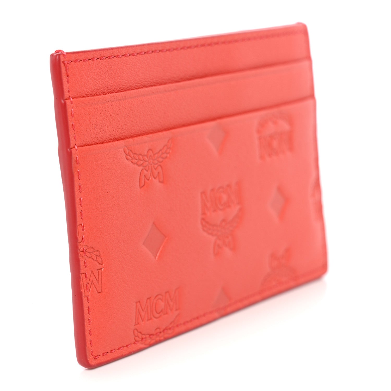 Calfskin Ottomar Monogram  Case Hot Coral