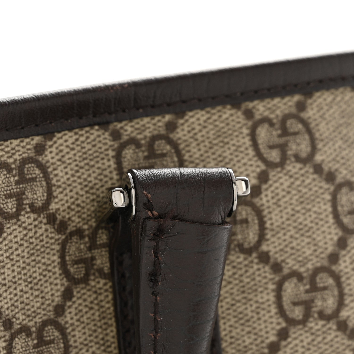 GG Plus Monogram Medium Joy Tote Dark Brown