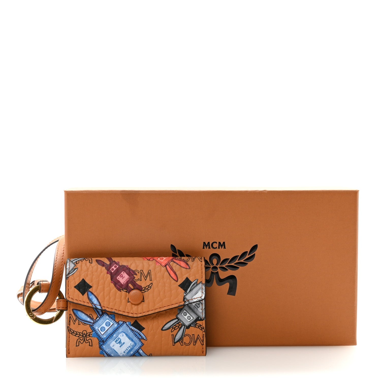 Visetos Rabot Aren Lanyard ID Wallet Cognac