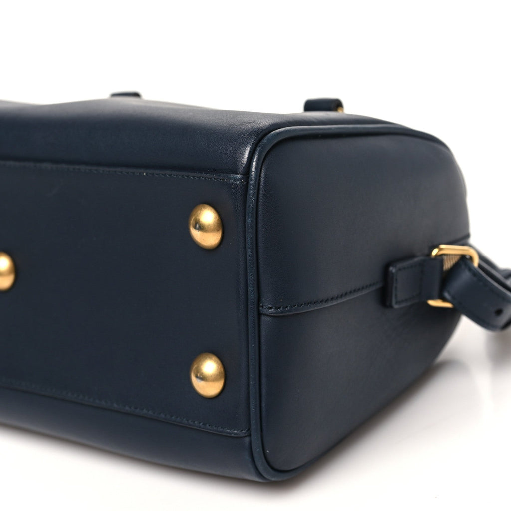 Calfskin Classic Baby Duffle Navy Blue