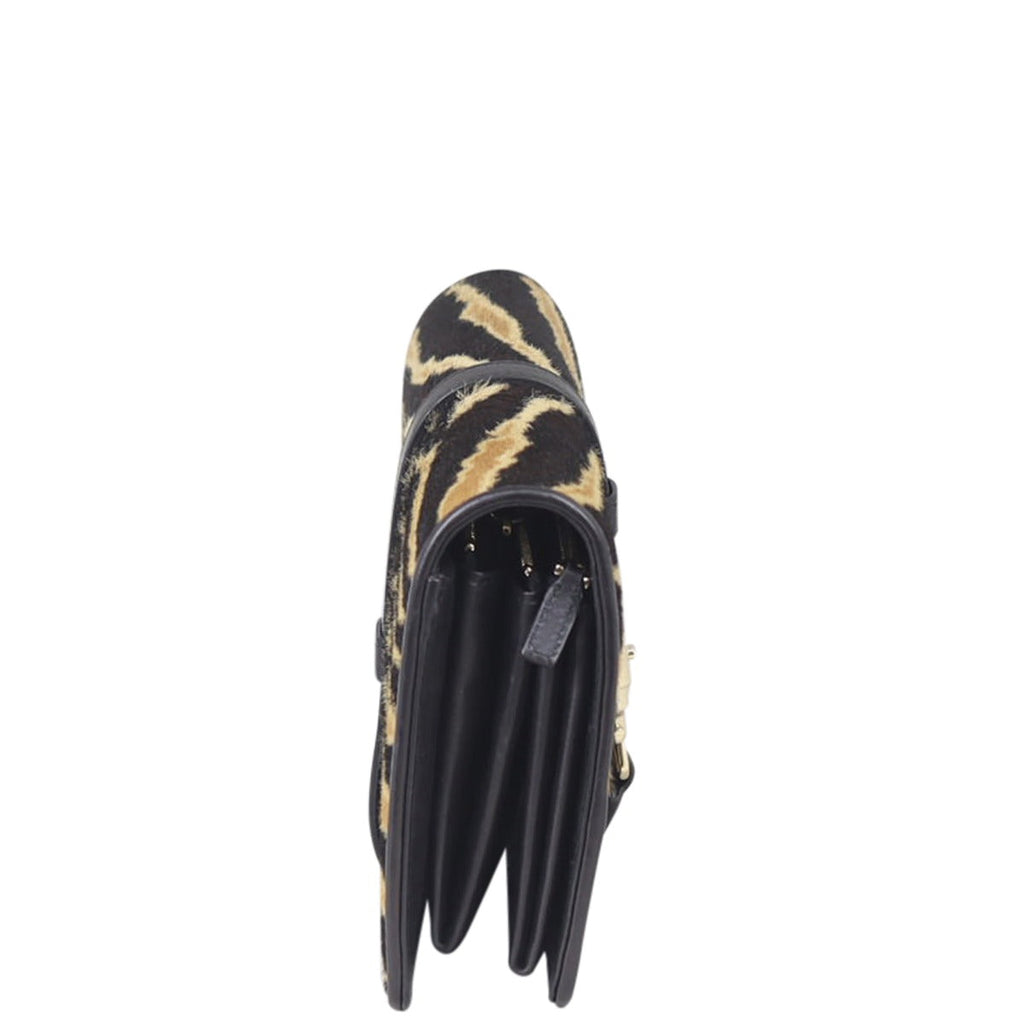 Gucci Pony Hair Broadway Chain Wallet
