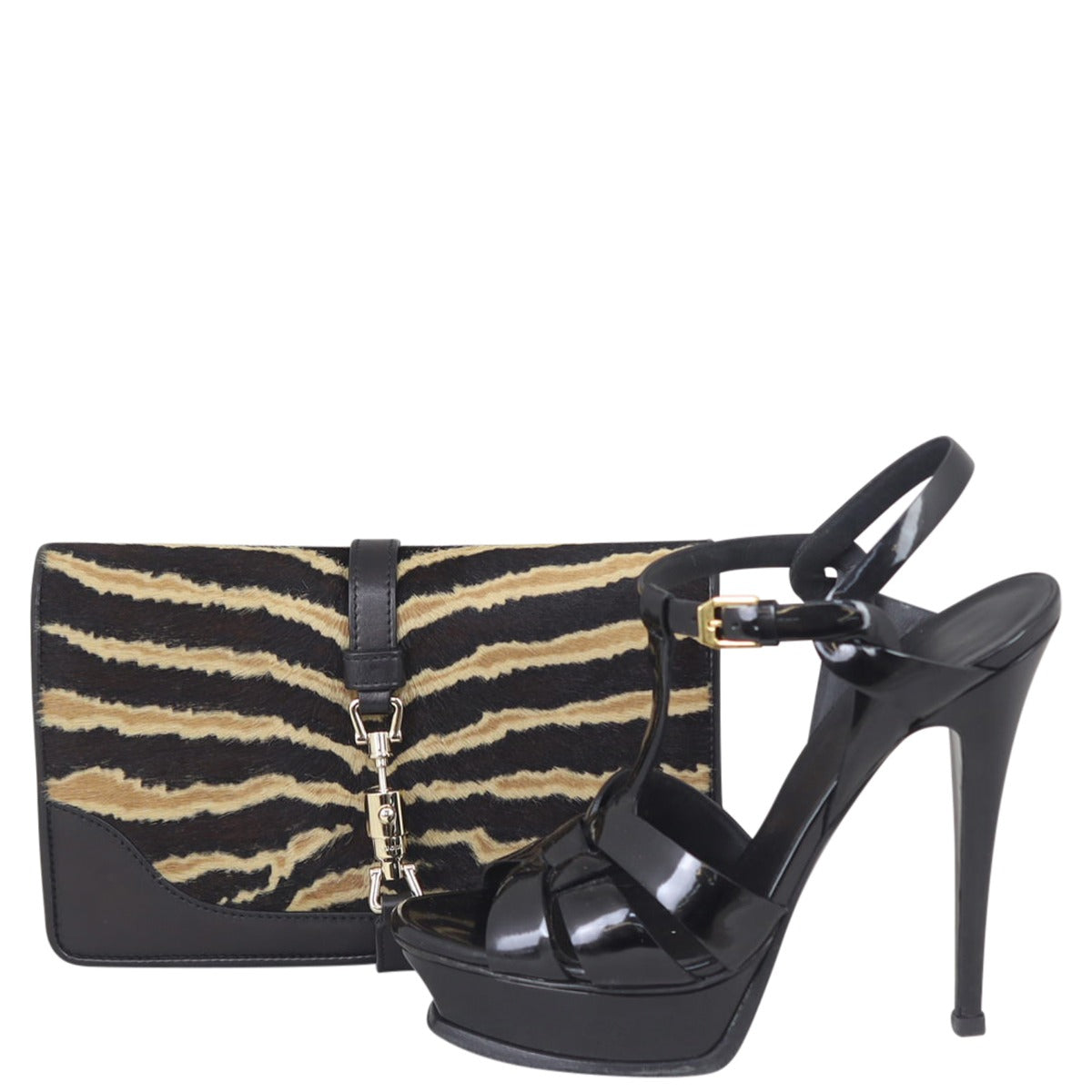 Gucci Pony Hair Broadway Chain Wallet