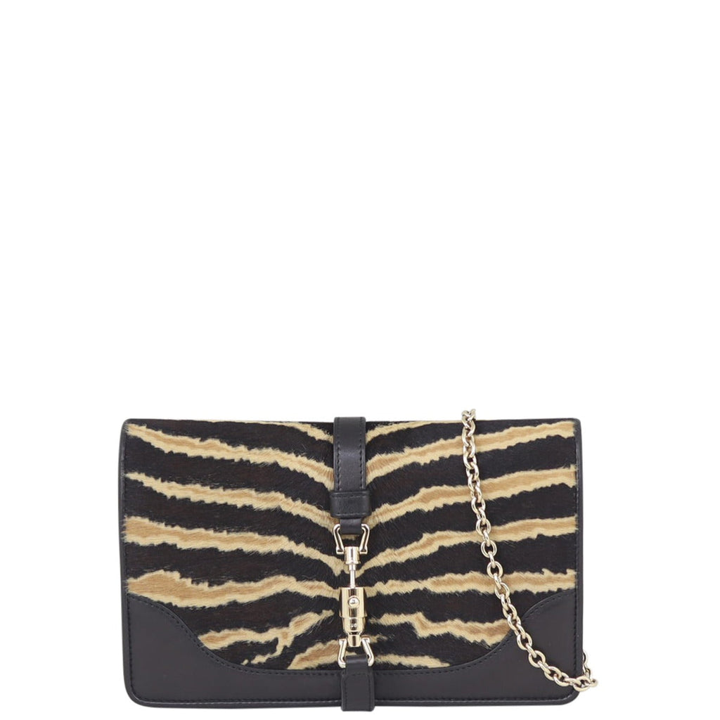Gucci Pony Hair Broadway Chain Wallet