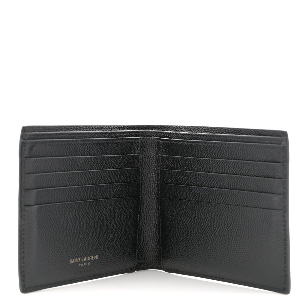 Grain De Poudre Monogram Monochrome Bifold Wallet Black