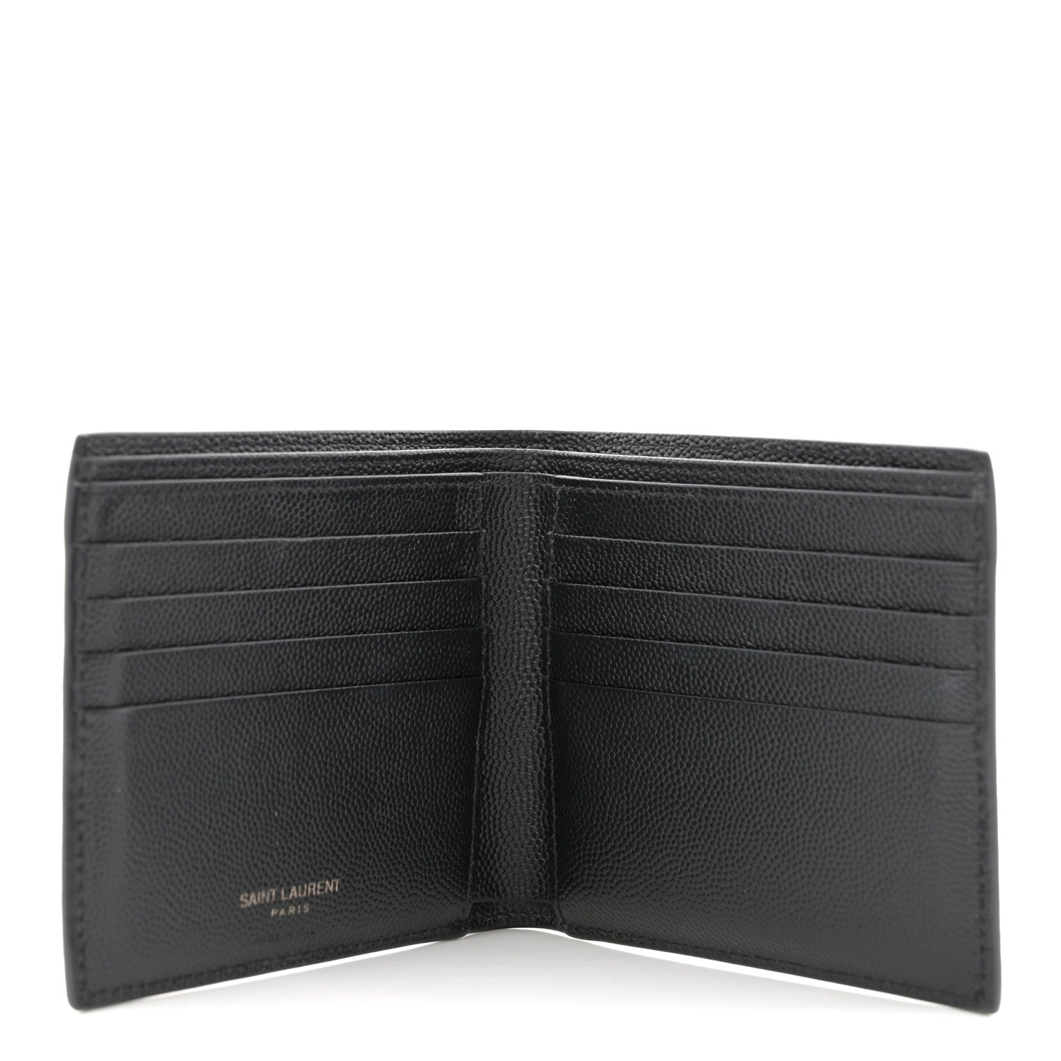 Grain De Poudre Monogram Monochrome Bifold Wallet Black