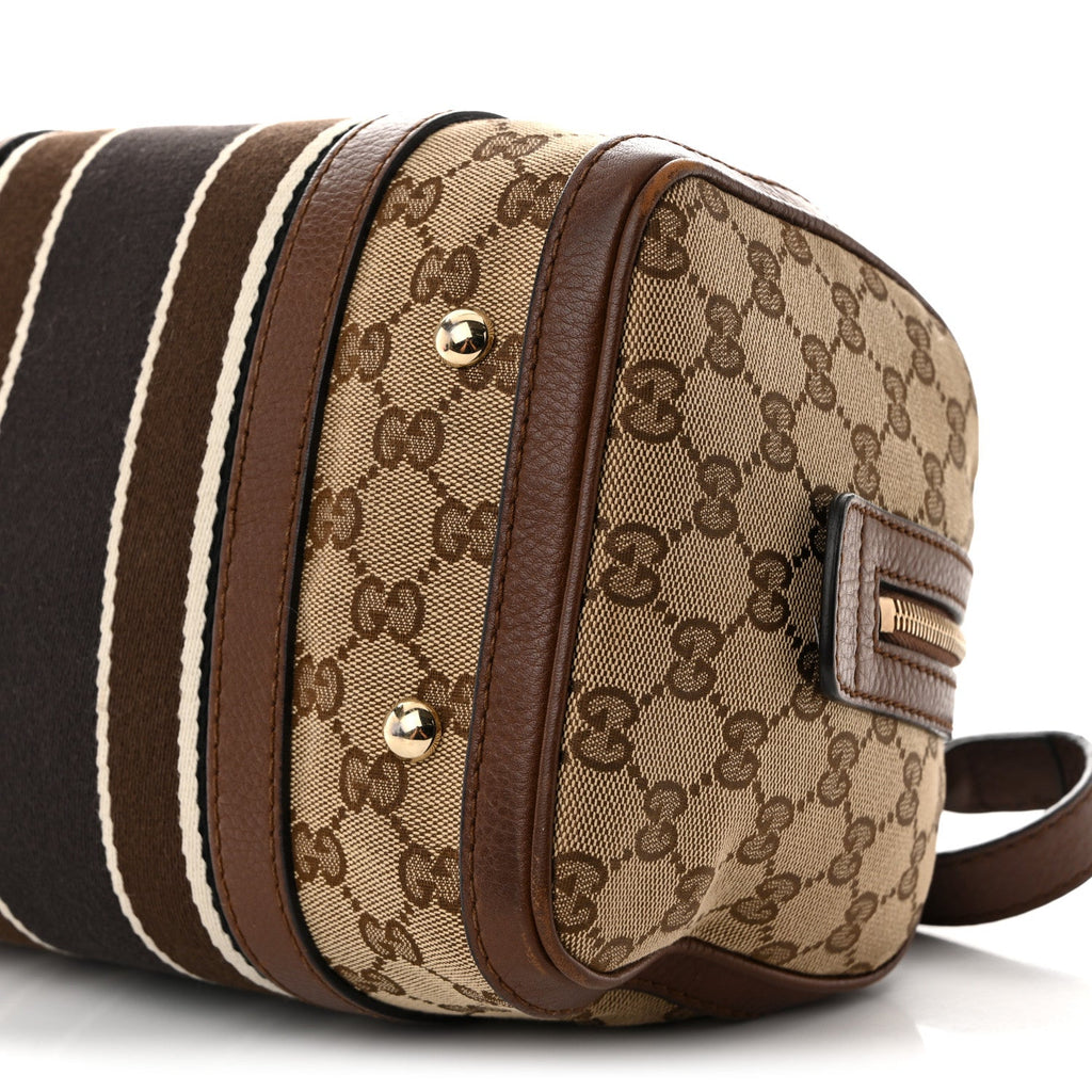 Monogram Vintage Web Small Boston Brown