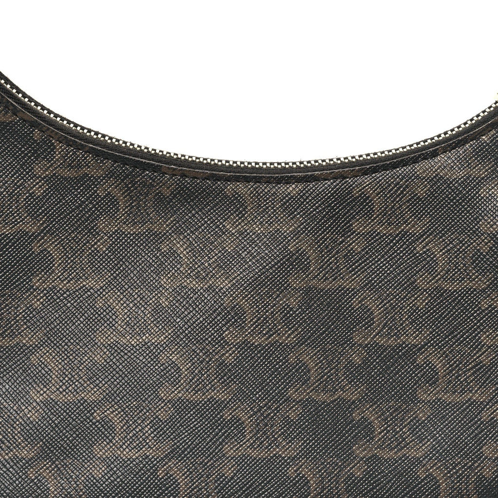 Triomphe Canvas Calfskin Ava Shoulder Bag Tan