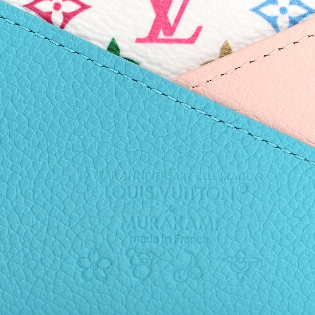 LV X TM Monogram Multicolor Criss-Cross  Holder Kabira Blue Rose