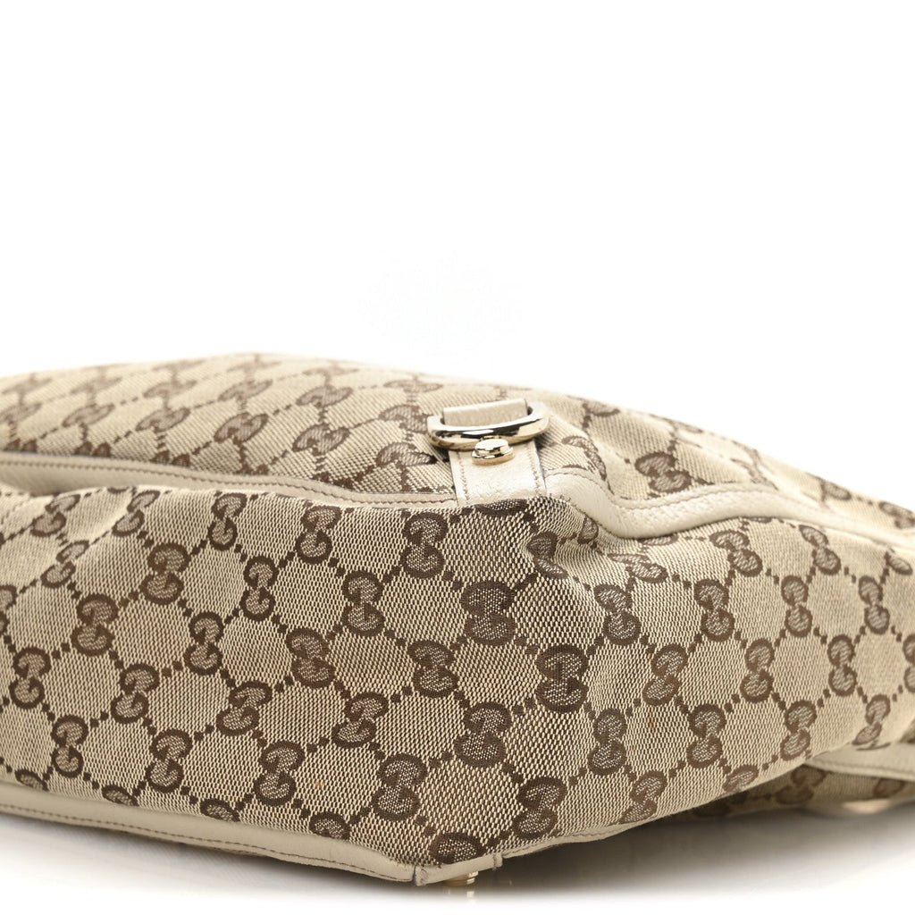 Monogram Medium Abbey Tote White
