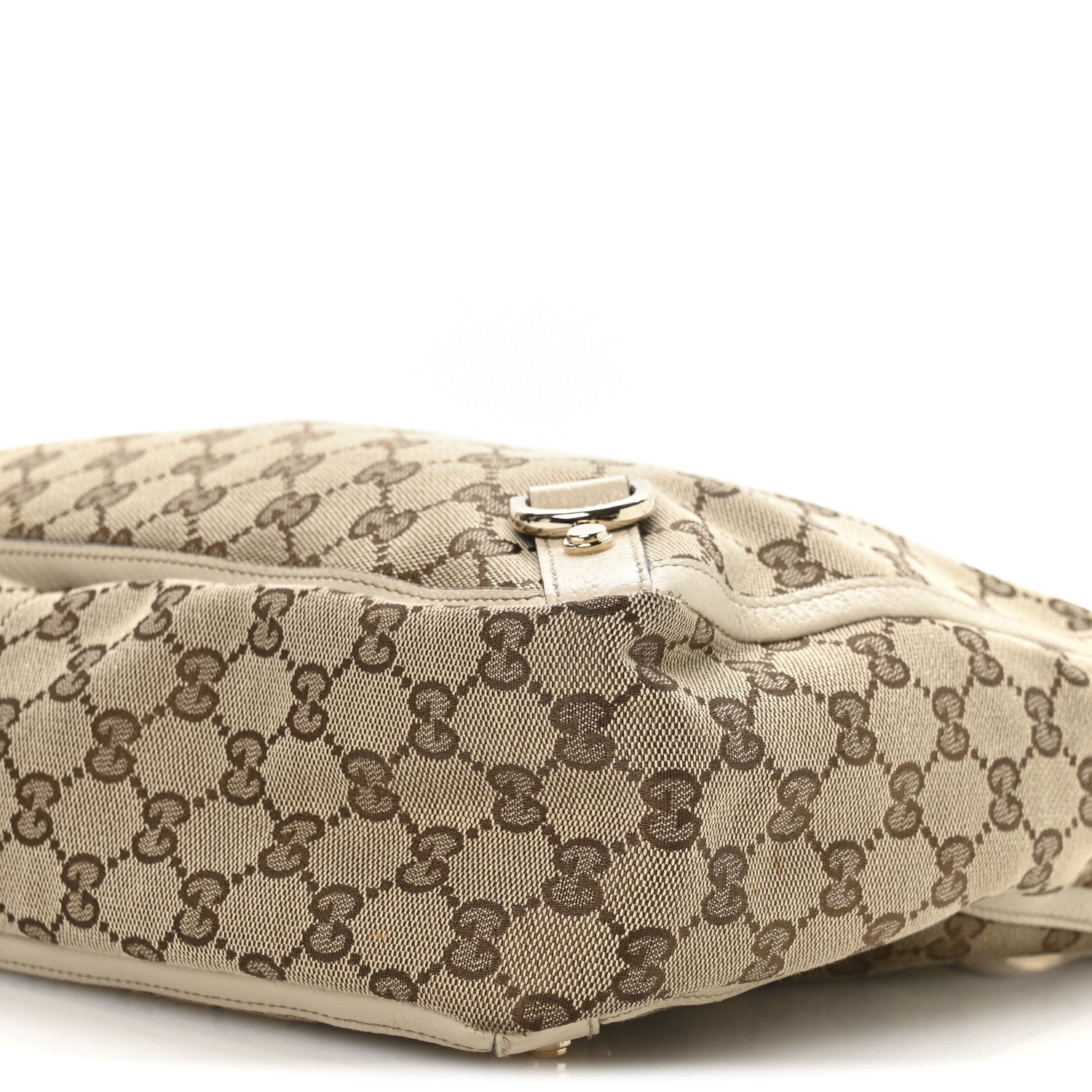 Monogram Medium Abbey Tote White