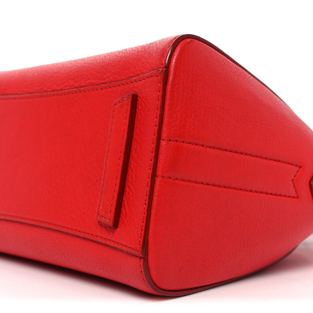 Sugar Goatskin Mini Antigona Red