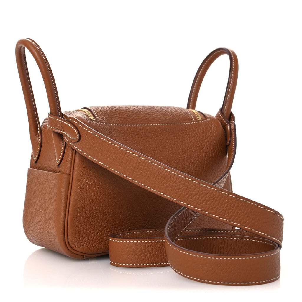 Taurillon Clemence Mini Lindy 20 Gold