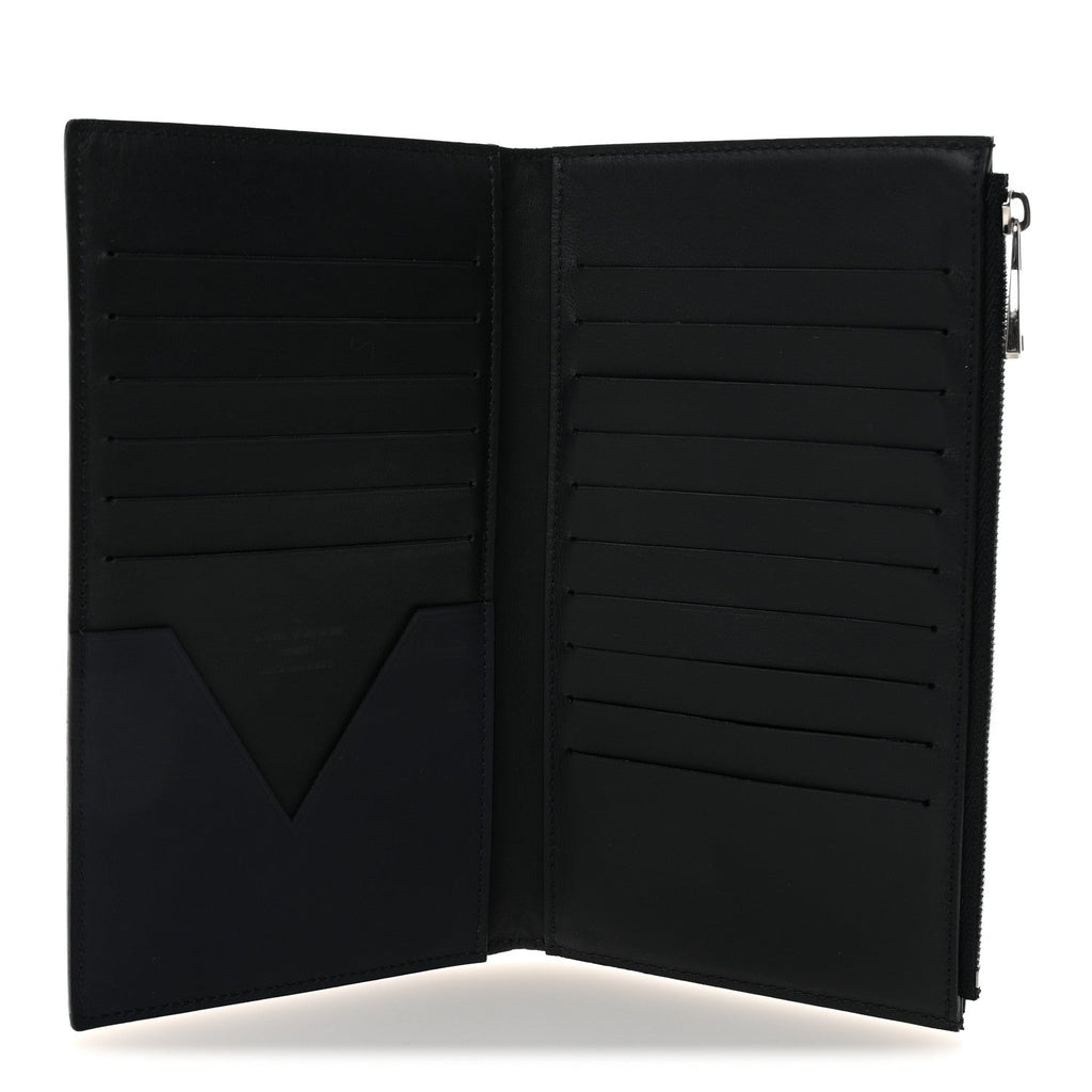 Smooth Calfskin America's Cup Organizer Wallet  Navy
