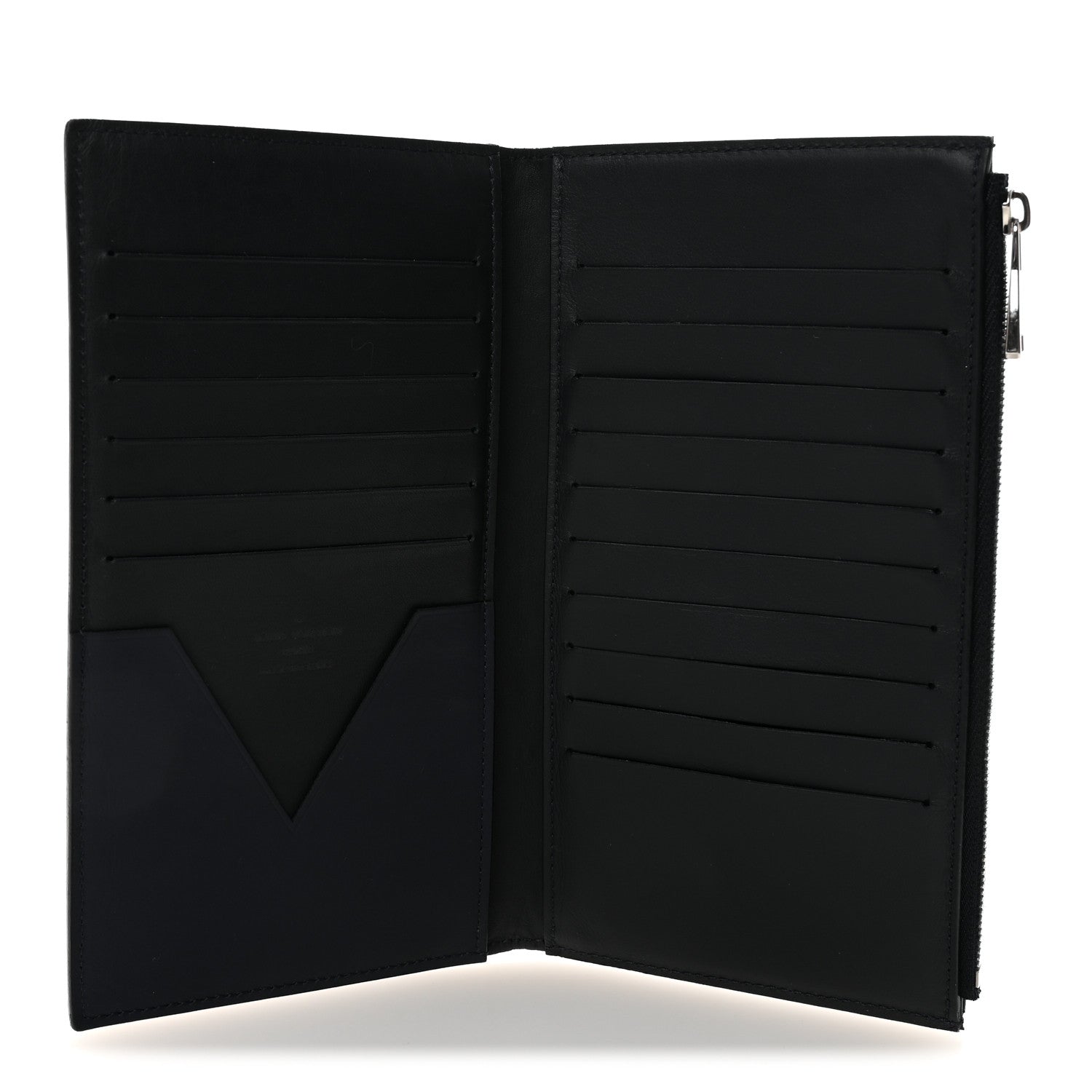 Smooth Calfskin America's Cup Organizer Wallet  Navy