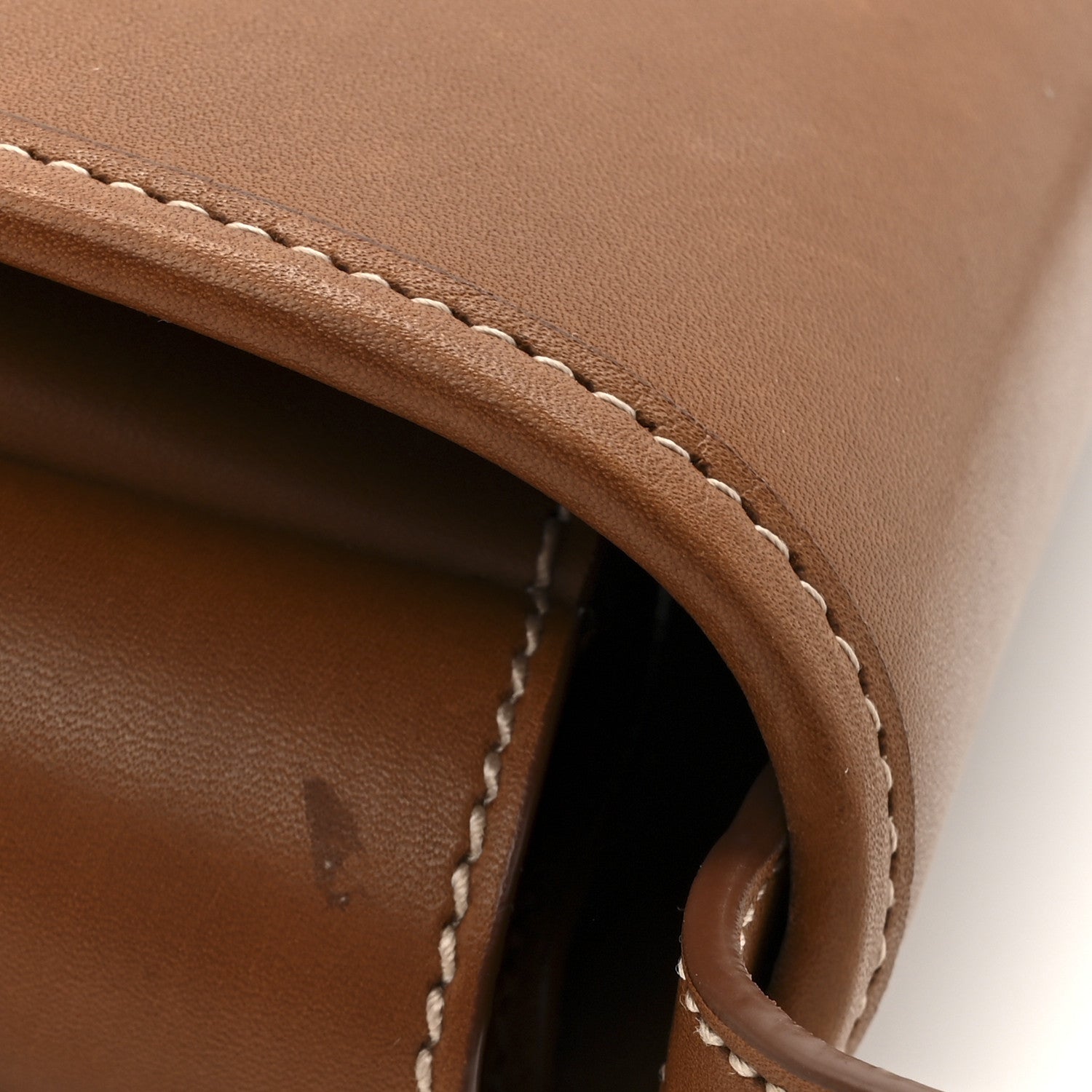 Vegetable Tanned Calfskin Le Caban Satchel Bag Brick