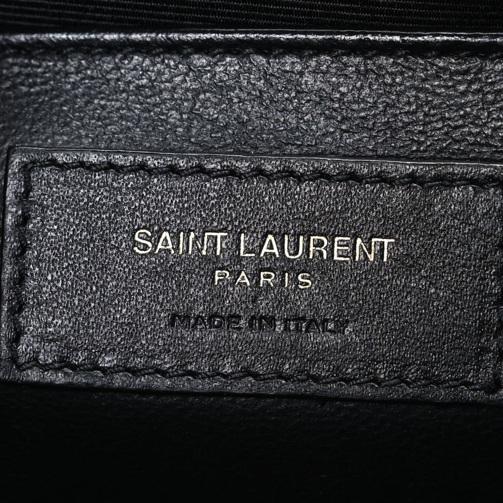 Suede Mixed Matelasse Triquilt Medium Monogram Envelope Satchel Algae