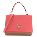 Soft Calfskin Lockme II Top Handle  Rose Bruyere