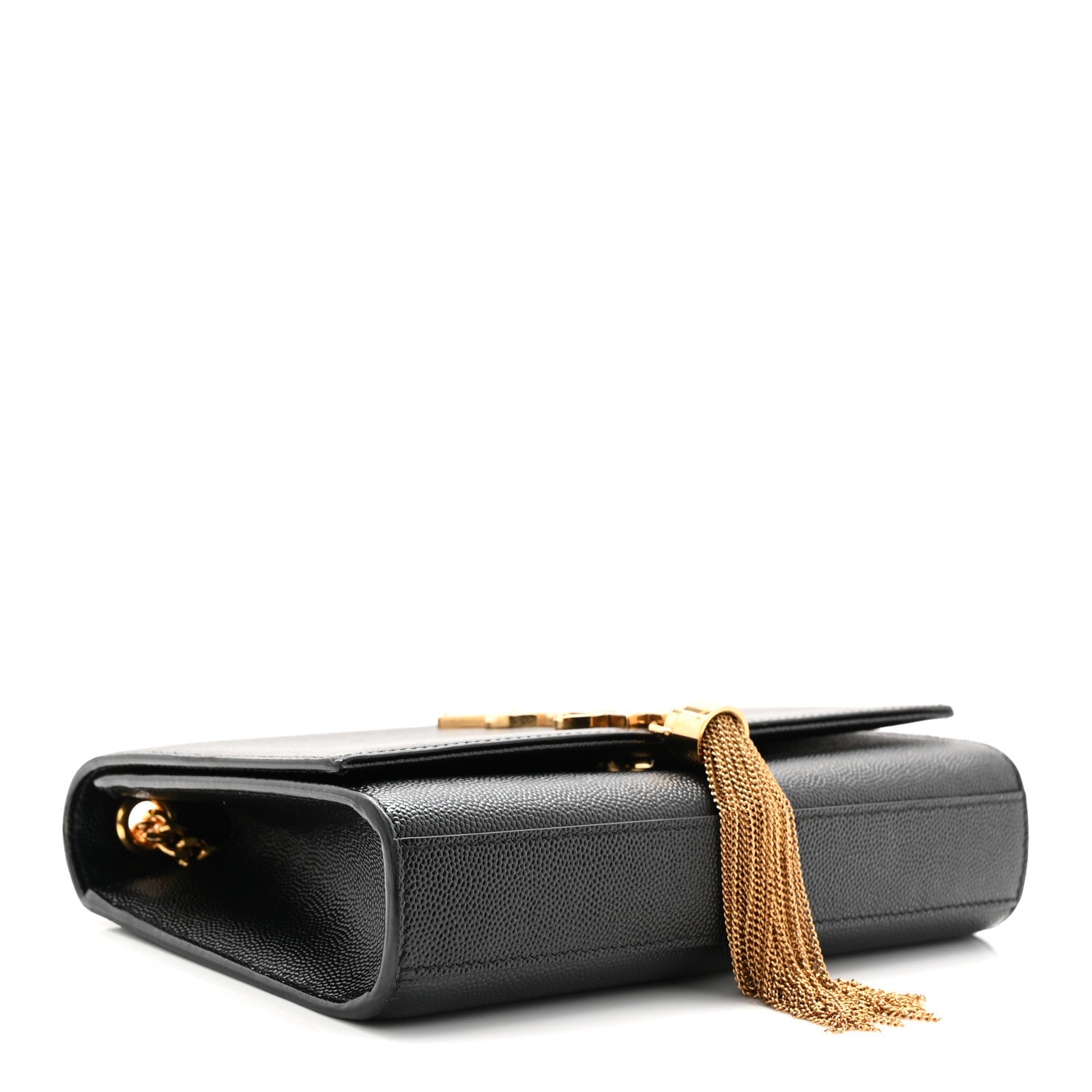Grain De Poudre Small Classic Monogram Kate Tassel Satchel Black