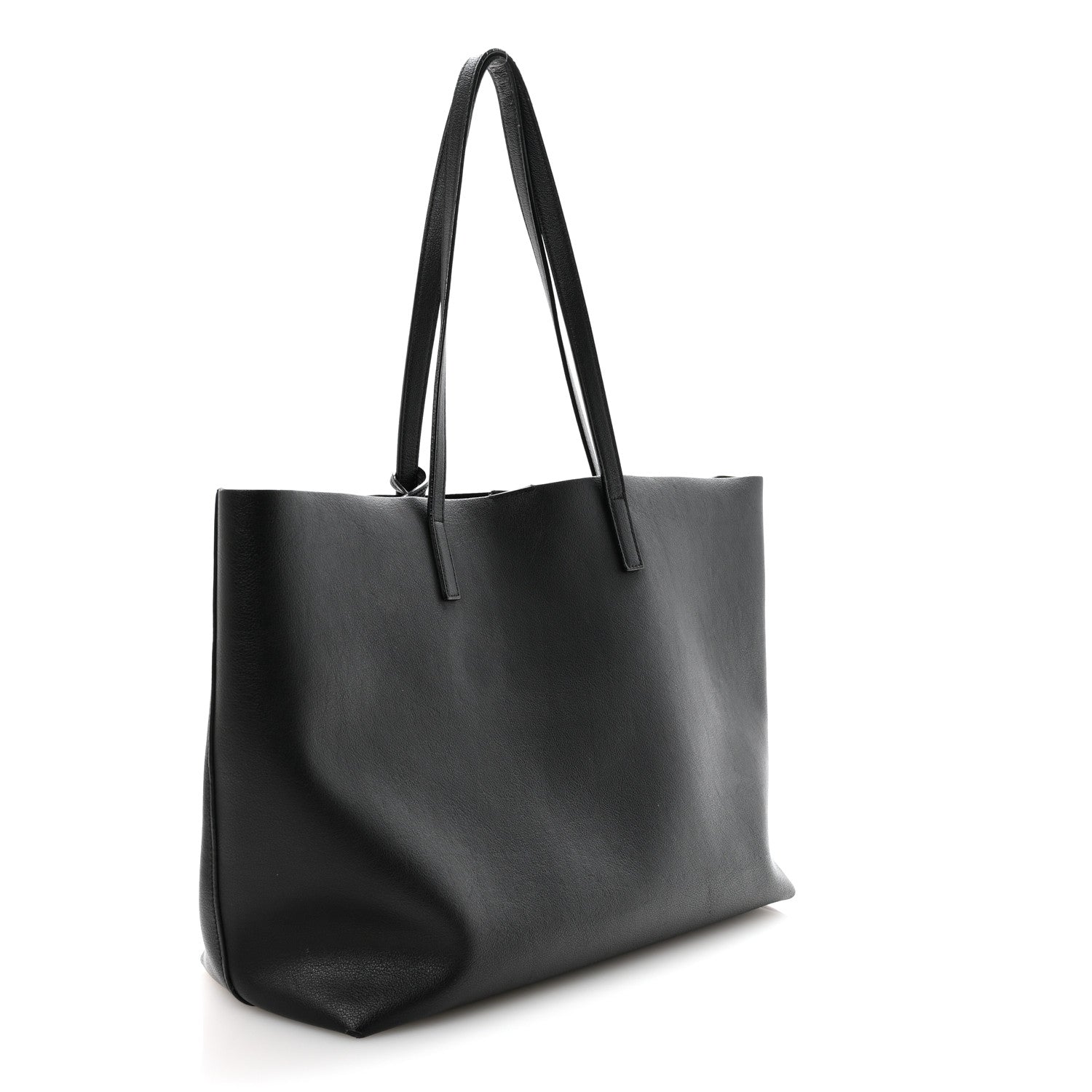 Calfskin Large Shopping Tote Black