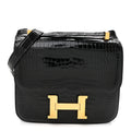 Shiny Porosus Crocodile Constance 24 Black