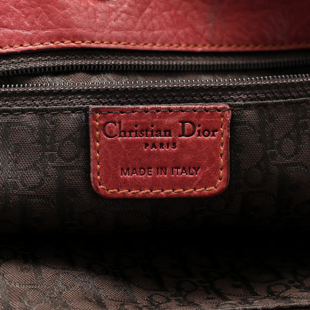 Calfskin Large Gaucho Double Saddle Bag Red