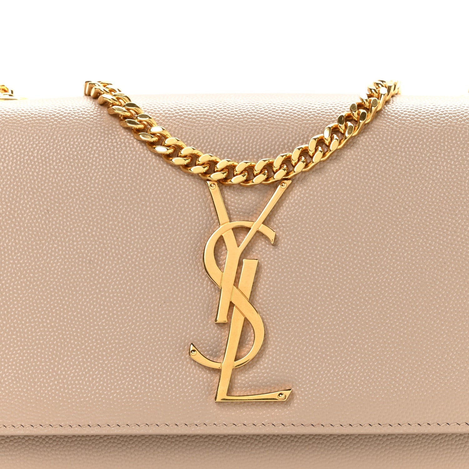 Grain De Poudre Small Monogram Kate Satchel Nude Powder