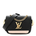 Grained Calfskin Lockme Tender Black