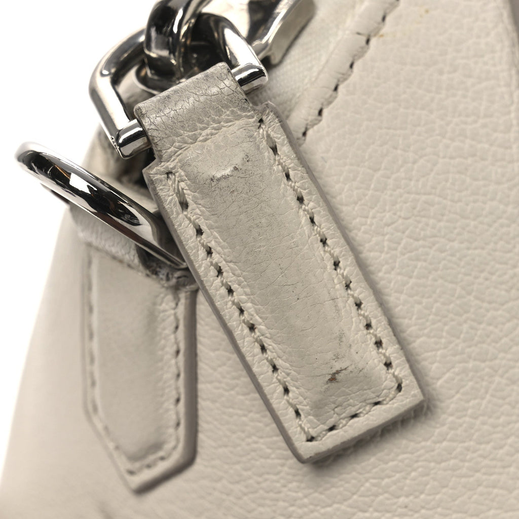 Sugar Goatskin Mini Antigona Off White